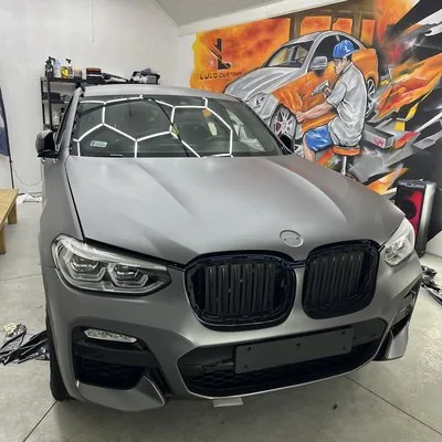 BMW X3 szary mat folia okleina zmiana koloru